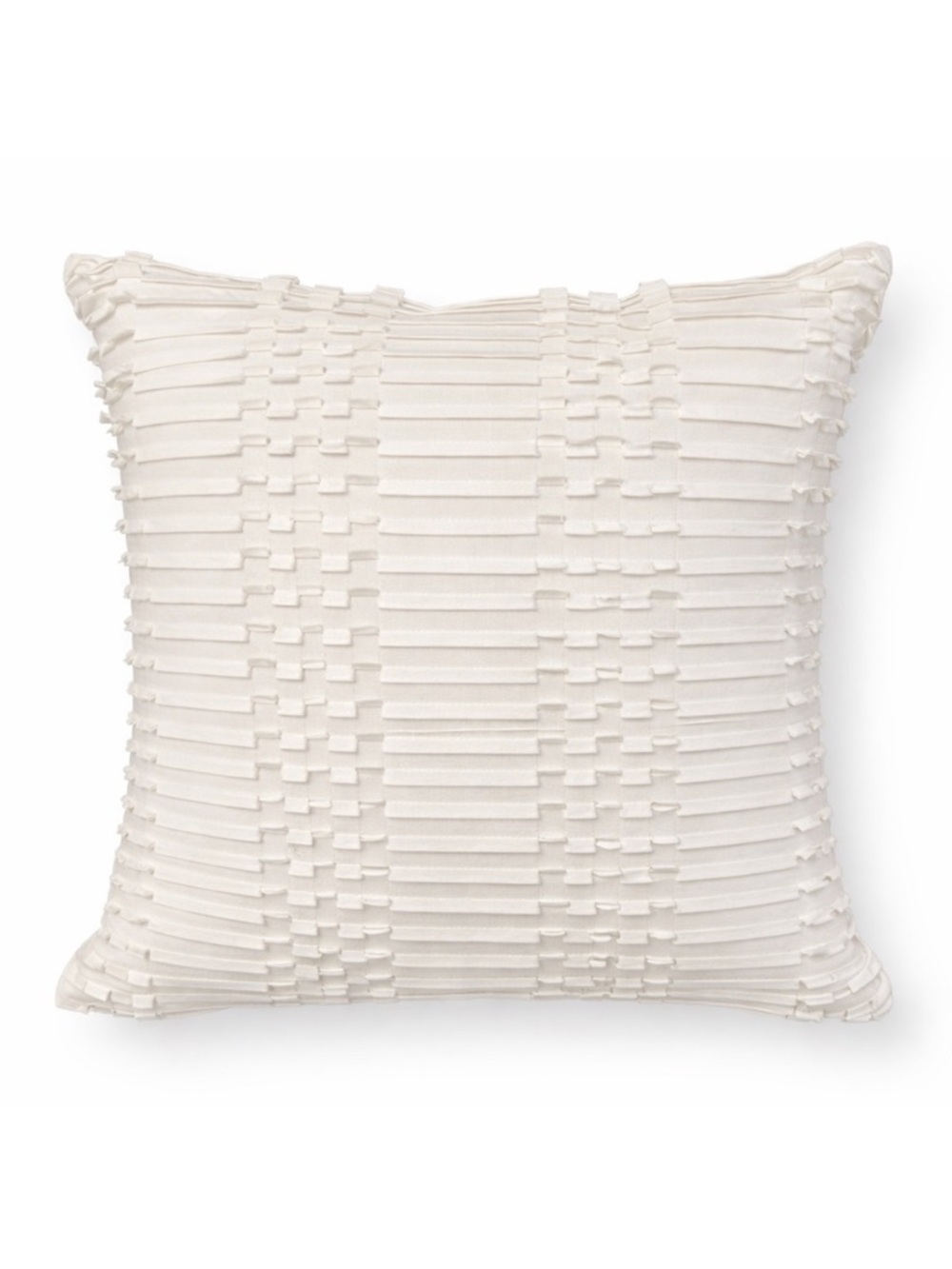 Cynthia Rowley Textured Woven Throw Pillow White 16x16